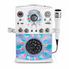 Picture of Singing Machine SML385UW Bluetooth Karaoke System with LED Disco Lights, CD+G, USB, and Microphone, White