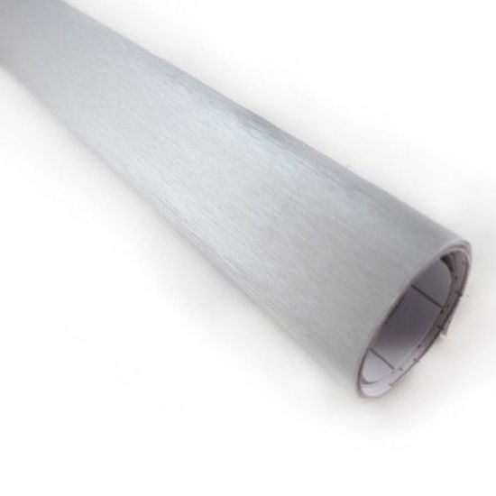 GetUSCart- Silver Brushed Aluminum Vinyl Wrap Sticker Decal Film Sheet ...