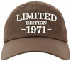 Picture of Cap 1971-50th Birthday Gifts, Limited Edition All Original Parts Baseball Hat 1971-EM-0004-Brown