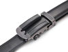 Picture of Mio Marino Ratchet Belts for Men - Genuine Leather Dress Belt - Automatic Buckle - Slim Classic- Black - Adjustable from 28" to 44" Waist
