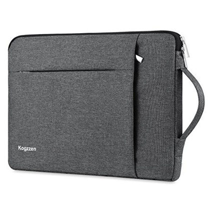 Picture of Kogzzen 15-16 Inch Laptop Sleeve Waterproof Shockproof Case Notebook Bag Compatible with MacBook Pro 16/15/ Surface Laptop 15/ Surface Book 2 15, Chromebook Dell HP Lenovo Asus Acer Samsung - Gray