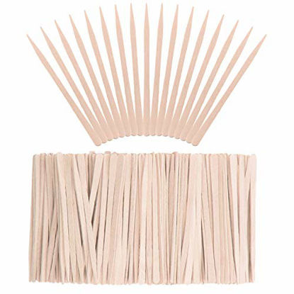 Picture of Whaline 400 Pieces Small Wax Sticks Wood Spatulas Applicator Craft Sticks for Hair Eyebrow Removal