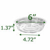 Picture of TRUEDAYS 10 Inch 5 PackClear Plant Saucers Flower Pot Tray Excellent for Indoor & Outdoor Plants