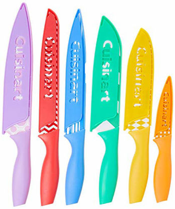 Picture of Cuisinart C55-12PR1 12-Piece Printed Color Knife Set with Blade Guards, Multicolored