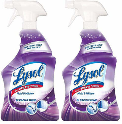 Picture of Lysol Mold & Mildew Foamer w. Bleach, Bathroom Cleaner Spray, 32oz (Pack of 2)