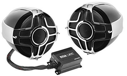 Picture of BOSS Audio Systems MC750B Motorcycle / ATV Speaker System - Bluetooth, Weatherproof, 4 Inch Speakers, 2 Channel Amplifier, Volume Control, Ideal With ATVs, Motorcycles and 12 all Volt Vehicles
