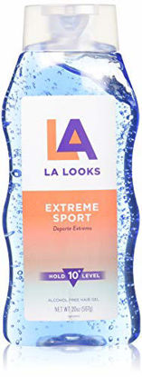 Picture of LA Looks Gel #10 Extreme Sport Tri-Active Hold, Blue, 20 Ounce (2 Pack)