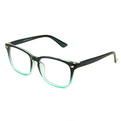 Picture of Cyxus Blue Light Blocking Computer Glasses Retro Clear Lens Eyeglasses Frame