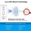Picture of Cyxus Blue Light Blocking Computer Glasses Retro Clear Lens Eyeglasses Frame