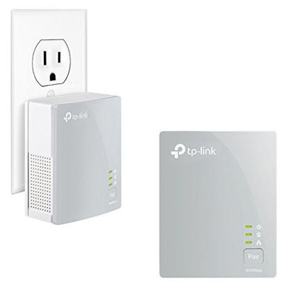 Picture of TP-Link AV600 Powerline Ethernet Adapter(TL-PA4010 KIT)- Plug&Play, Power Saving, Nano Powerline Adapter, Expand Home Network with Stable Connections