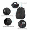 Picture of KROSER Travel Laptop Backpack 17.3 Inch XL Heavy Duty Computer Backpack with Hard Shell Saferoom RFID Pockets Water-Repellent Business College Daypack Stylish School Laptop Bag for Men/Women-Black