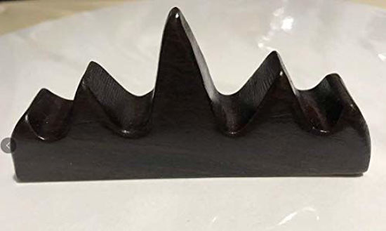 Picture of Easyou Black Catalpa Calligraphy Brush Holder Chinese Brush Rack 9x2x4.5cm(3.5"x0.8"x1.77")