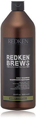 Picture of Redken Brews Daily Shampoo For Men, Lightweight Cleanser For All Hair Types, 33.8 Ounce