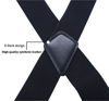 Picture of Men Utility Suspenders Adjustable Elastic - Heavy Duty 2 Inch Wide X Shape Strong Clip Suspender (Black)