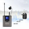 Picture of Hotec UHF Wireless Headset Microphone/Lavalier Lapel Mic with Bodypack Transmitter and Mini Rechargeable Receiver 1/4" Output, for Live Performances, Support Phone