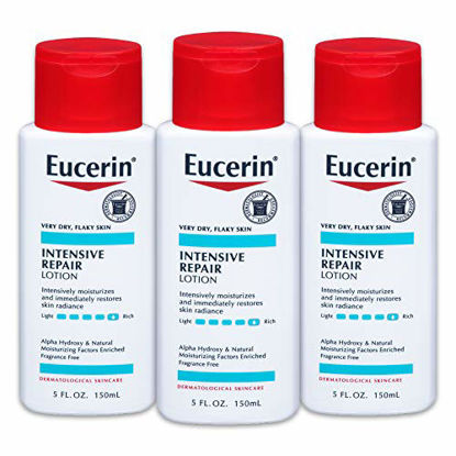 Picture of Eucerin Intensive Repair Lotion - Rich Lotion for Very Dry, Flaky Skin - 5 Fl Oz (Pack of 3) Bottle