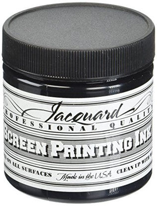 Picture of Jacquard JAC-JSI1117 Screen Printing Ink, 4 oz, Black