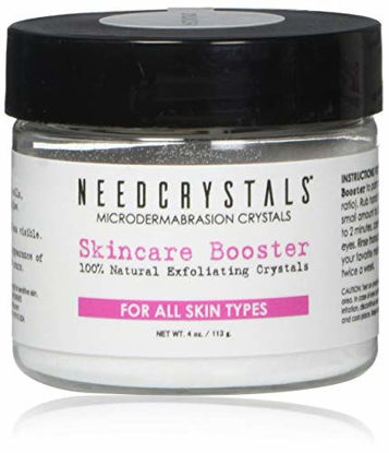 Picture of NeedCrystals Microdermabrasion Crystals 4 oz. / 113 gr. DIY Face Scrub. Natural Facial Exfoliator for Dull or Dry Skin Improves Acne Scars, Blackheads, Pore Size, Wrinkles, Blemishes & Skin Texture