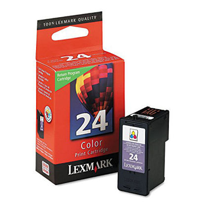Picture of Lexmark #24 Color Return Program Print factory (OEM) Cartridge 18C1524