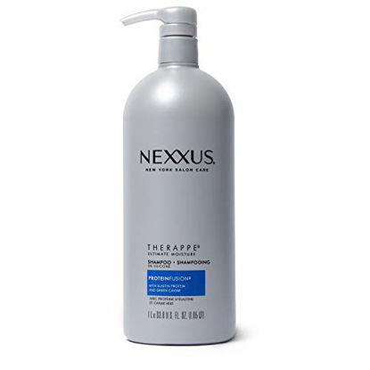 Picture of Nexxus Moisturizing Shampoo for Dry Hair Therappe Ultimate Moisture Silicone-Free, Moisturizing ProteinFusion with Elastin Protein and Green Caviar 33.8 oz