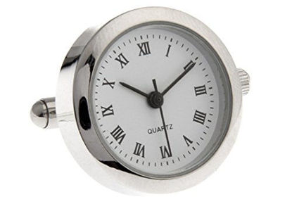 Picture of MRCUFF Real Working Watch Pair Cufflinks in a Presentation Gift Box & Polishing Cloth