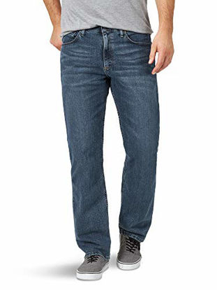 Picture of Wrangler Authentics Men's Relaxed Fit Comfort Flex Jean, Smoke, 42W X 32L