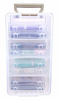 Picture of ArtBin Semi Satchel Photo Photo & Craft Organizer Set, Large Box with [8] Plastic Storage Cases Inside, Clear