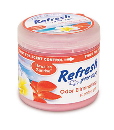 Picture of Refresh Your Car! E301459500 Scented Gel Can, 4.5 oz, Hawaiian Sunrise