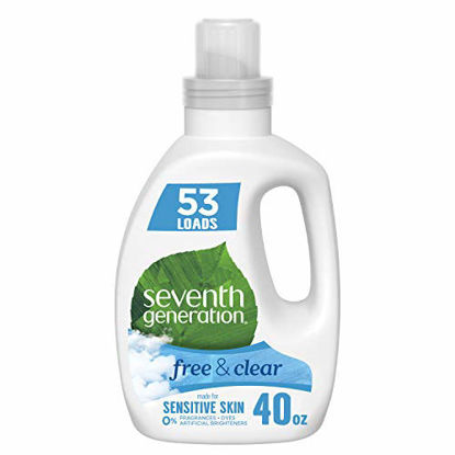 Picture of Seventh Generation Concentrated Laundry Detergent, Free & Clear Unscented, 40 oz (53 Loads)