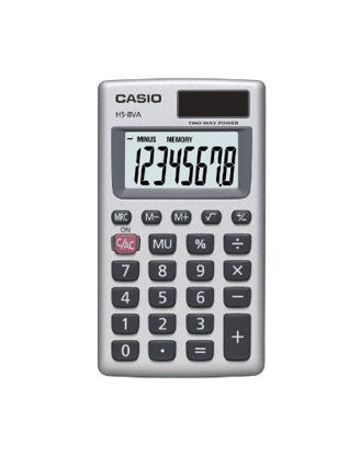 Picture of Casio HS-8VA, Solar Powered Standard Function Calculator