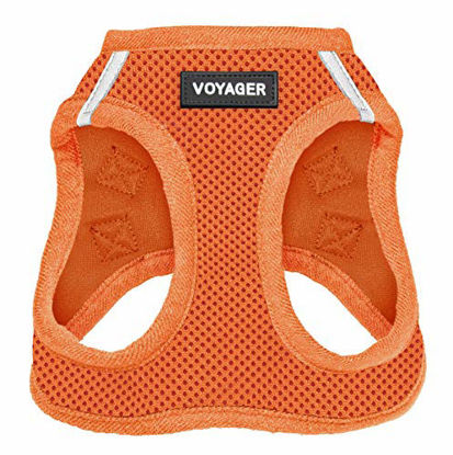 Picture of Best Pet Supplies Voyager Step-in Air Dog Harness - All Weather Mesh, Step in Vest Harness for Small and Medium Dogs Orange (Matching Trim), XS (Chest: 13-14.5") (207T-ORW-XS)
