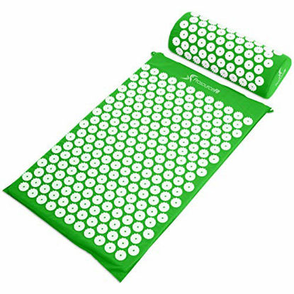 Picture of ProsourceFit Acupressure Mat and Pillow Set - Green