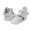 Picture of Burt's Bees Baby baby boys Booties, Organic Cotton Adjustable Infant Shoes Slipper Sock, Heather Grey Stripe, 0-3 Months US