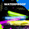 Picture of 32 Ultra Bright 6 Inch Large Glow Sticks - Chem Light Sticks with 12 Hour Duration - Camping Glow Sticks - Glowsticks for Parties and Kids (Colorful)