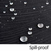 Picture of maxmill Jacquard Tablecloth Swirl Design Water Resistance Antiwrinkle Oil Proof Heavy Weight Soft Table Cloth for Buffet Banquet Parties Event Holiday Dinner Square 52 x 52 Inch Black