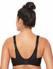 Picture of Glamorise Elite Performance Full Figure Wirefree Camisole Plus Size Back Close Sports Bra #1067 Black