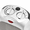 Picture of Amazon Basics 1500W Oscillating Ceramic Heater with Adjustable Thermostat, Silver