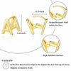 Picture of Initial Stud Earrings for Women 14K Gold Plated Letter A Earrings Valentine's Day Jewelry Gifts