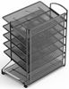 Picture of SimpleHouseware 6 Trays Desktop Document Letter Tray Organizer, Black