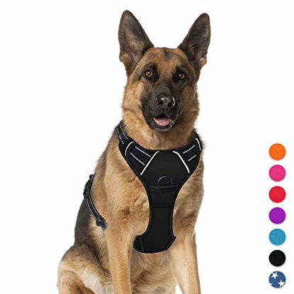 Picture of No Pull Pet Harness Dog Harness Adjustable Outdoor Pet Vest 3M Reflective Oxford Material Vest for Dogs Easy Control for Small Medium Large Dogs (XL) BARKBAY
