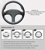 Picture of LABBYWAY Microfiber Leather Auto Car Steering Wheel Cover,Universal Fit 15 Inch Anti-Slip Wheel Protector (Black)