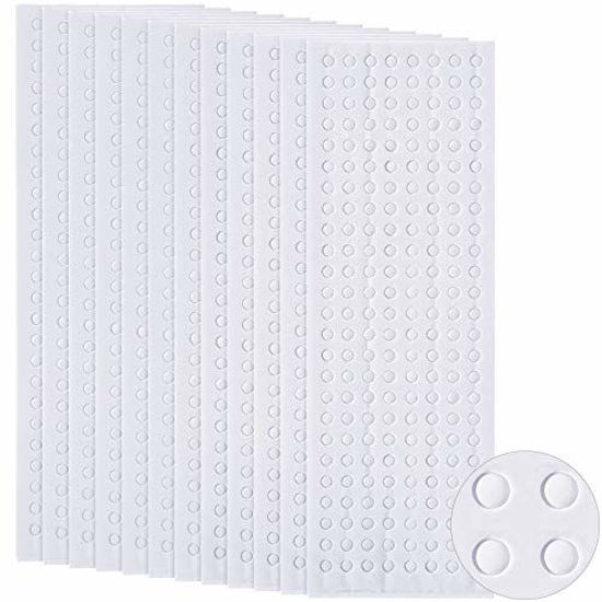 Picture of 2400 Pieces Foam Dots Dual-Adhesive 3D Foam Tapes Foam Pop Dots Adhesive Mount for Craft DIY Art or Office Supplies, 12 Sheets, Round (0.12 inch)