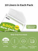 Picture of [NEW] KOOC Disposable Slow Cooker Liners and Cooking Bags, 1 Pack(10 Counts), Large Size Crock Pot Liners Fit 4QT to 8.5QT, 13"x 21", Fresh Locking Seal Design, Suitable for Oval & Round Pot, BPA Free
