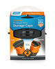 Picture of Camco RV Sewer Hose Storage Cap Set - Lug and Bayonet Caps | Allows You to Seal Both Ends of Your Sewer Hose Before Storing | Odor and Leak Proof Connection - 2 Pack (39752)