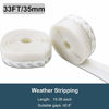Picture of Silicone Seal Strip - 10M/33ft (W:35mm) Weather Stripping Door Window Seal-Door Strip Bottom Draft Stopper Transparent