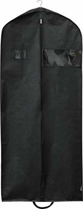 Picture of Simplehousware 60-Inch Heavy Duty Garment Bag for Suits, Tuxedos, Dresses, Coats