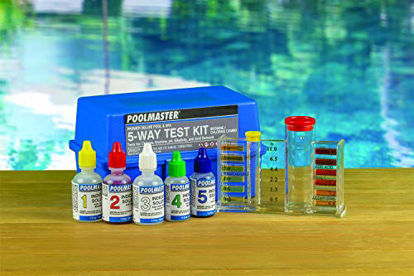 Picture of Poolmaster Water Chemistry Case (22270) Premiere Collection 5-Way Swimming Pool & Spa Test Kit, Small, Neutral