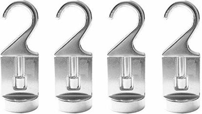 Picture of Cooks Standard Pot Rack Solid Cast Swivel Hooks, Set of 4, Silver