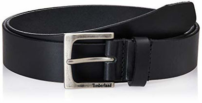 Picture of Timberland Men's Classic Leather Jean Belt 1.4 Inches Wide (Big & Tall Sizes Available), Black, 36
