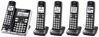 Picture of Panasonic Link2Cell Bluetooth Cordless Phone System with Voice Assistant, Call Blocking and Answering Machine. DECT 6.0 Expandable Cordless System - 5 Handsets - KX-TGF575S (Silver)